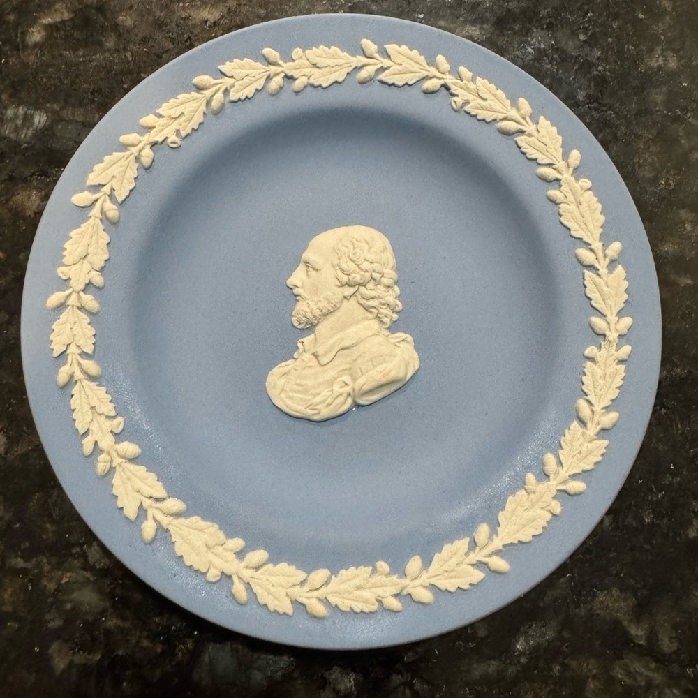 Wedgwood Blue and Cream Cameo Plate